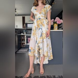 Lulu's French Contryside Floral Dress